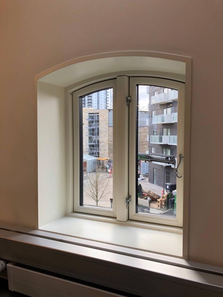 fra vinduerne på creative zoos kontor kan man se Aarhus nye bydel - ceres byen