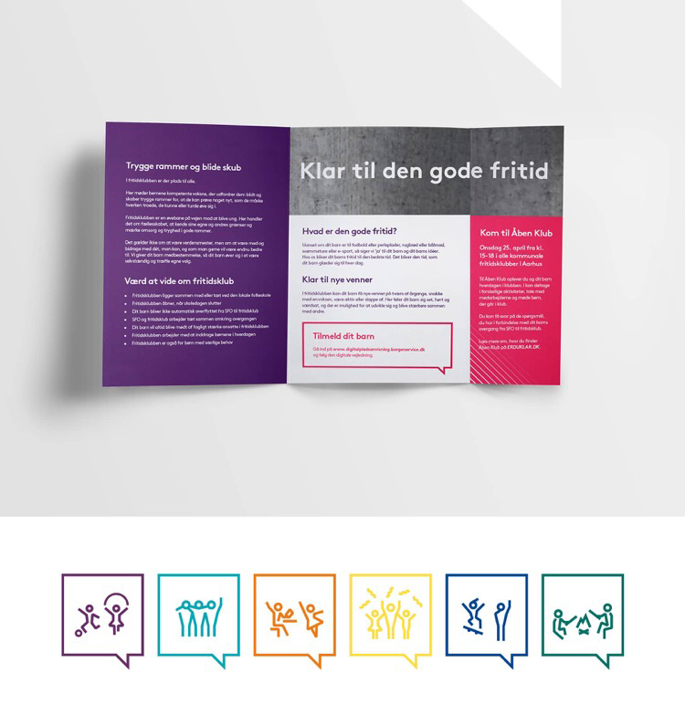 Creative ZOO designede en folder, som forældrene kunne tage med hjem efter Åben Klub