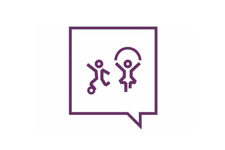 Piktogrammer skaber en sammenhæng til UngiAarhus, der er let at genkende.