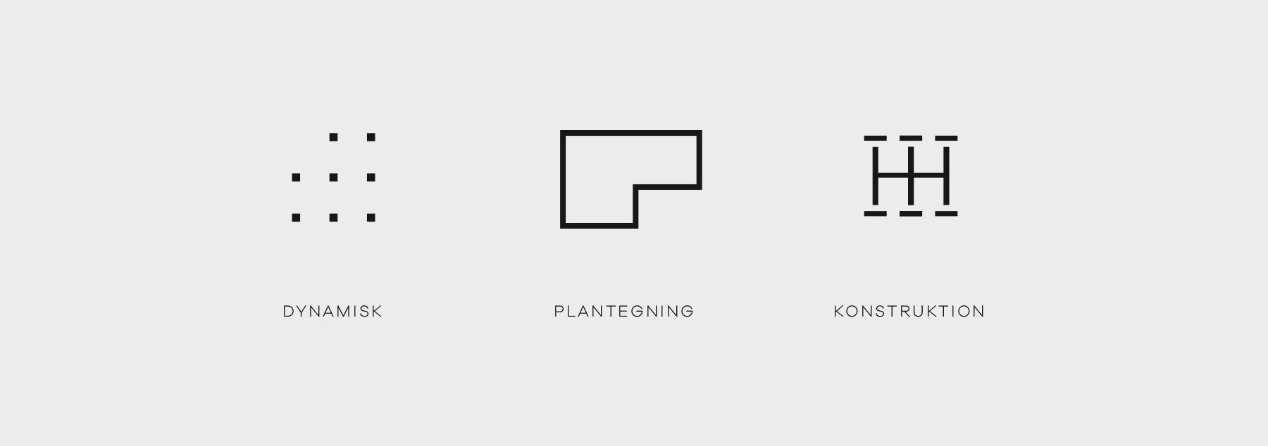 Som en del af den visuelle identitet, som Creative ZOO har designet til  Idealhuse, er et logo.