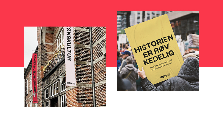 KØNs nye font fungerer på både facaden og gaden. Den skaber blikfang og genkendelighed