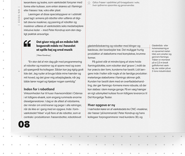 Et tættere blik på design og opbygningen af teksten i Teknikeren