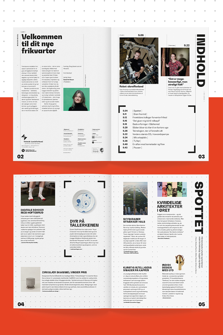 Vi skabte et magasindesign, der gav plads og overblik over indhold og nyheder.