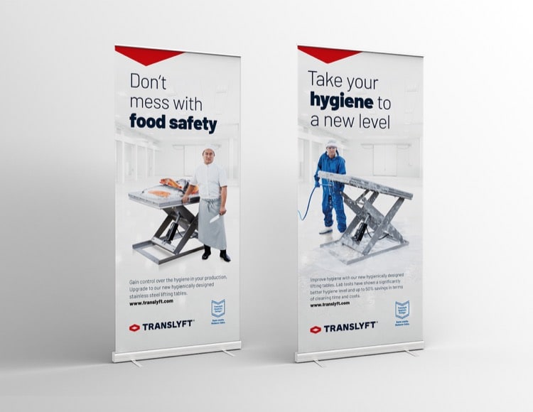 Hygienic Design-løftebordene er verdens måske mest hygiejniske og rengøringsvenlige løfteborde. 