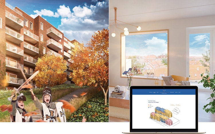 Valdemars Haves hjemmeside er et magisk boligunivers opbygget af bl.a. en eventyrlig hjemmeside.