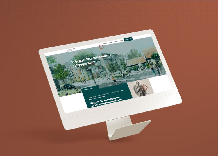 Sådan ser den hjemmeside ud, som Creative ZOO har lavet til Bindesbøll byen - foruden grundfortælling og kommunikationsstrategi.