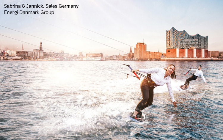 Energi Danmark bruger konceptfoto af medarbejderne til at fortælle historier om brandet, værdierne og historien.