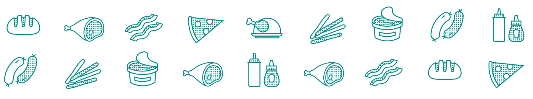 Ikonerne har samme formsprog som IPOSOLs nye logo