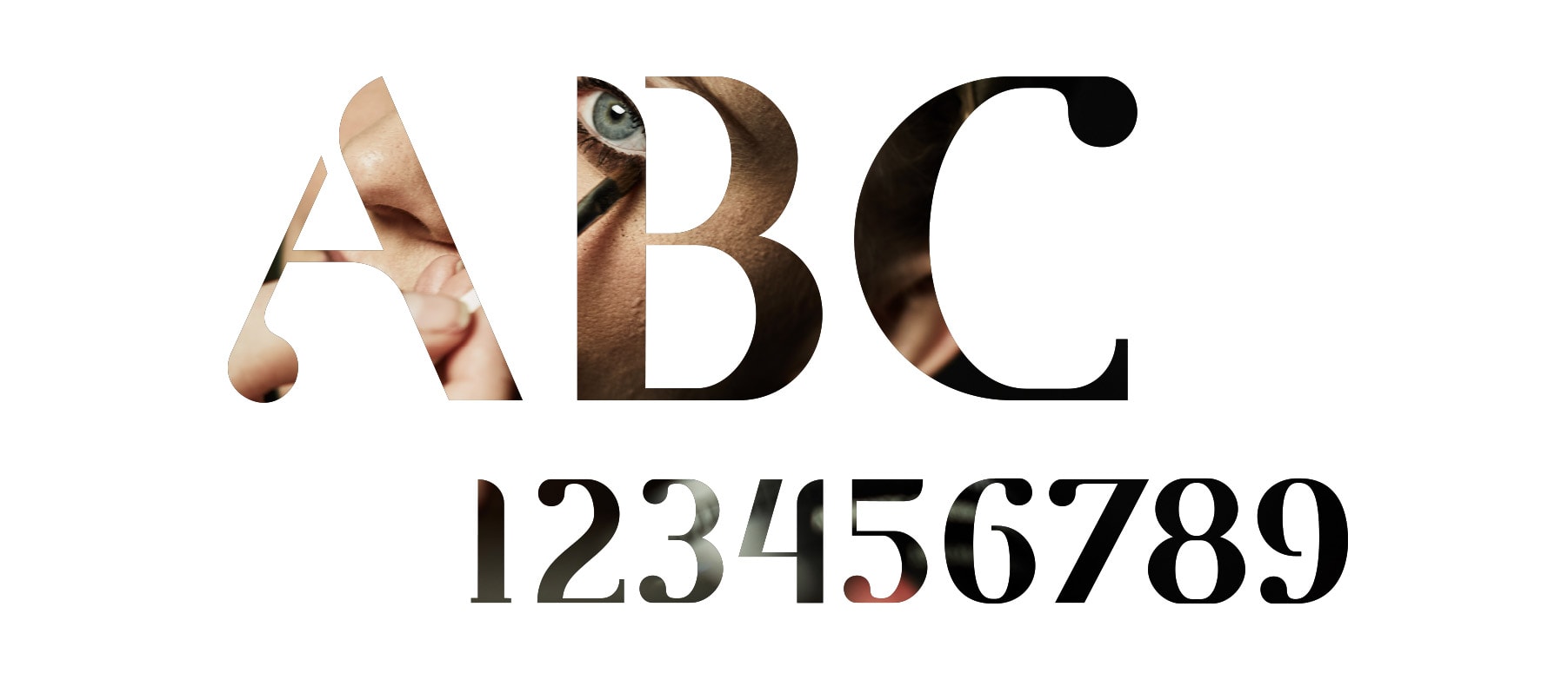 Skrifttypen findes udelukkende i versaler og numre. Det gør den karakteristisk og læsbar. 