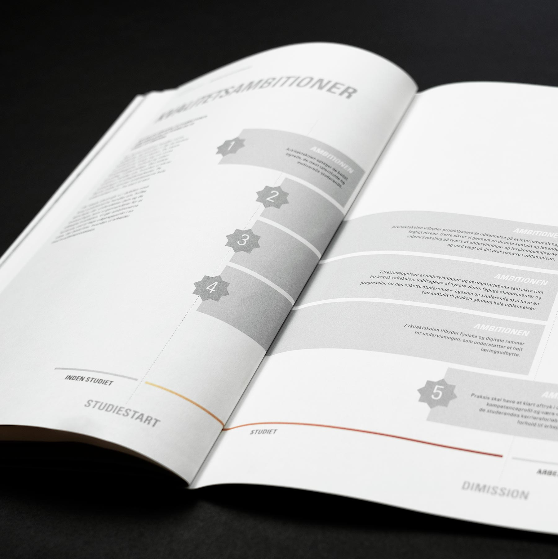 Magasinet formidler kvalitetsprogrammet gennem billeder, ord og lækkert design. Det er med til at give en grundlæggende forståelse for  og overblik over skolens kvalitetsarbejde, samt sikre at medarbejderne er inspireret til at holde sig opdateret. 