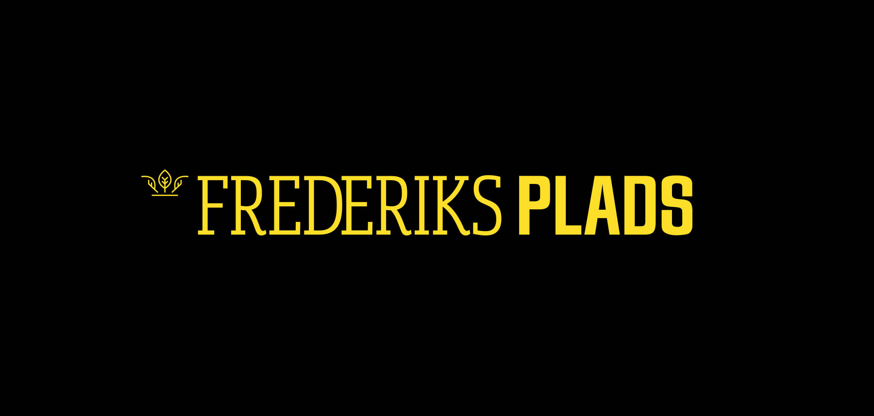 Som en del af den nye identitet har Frederiks Plads fået et nyt logo - designet af Creative ZOO.