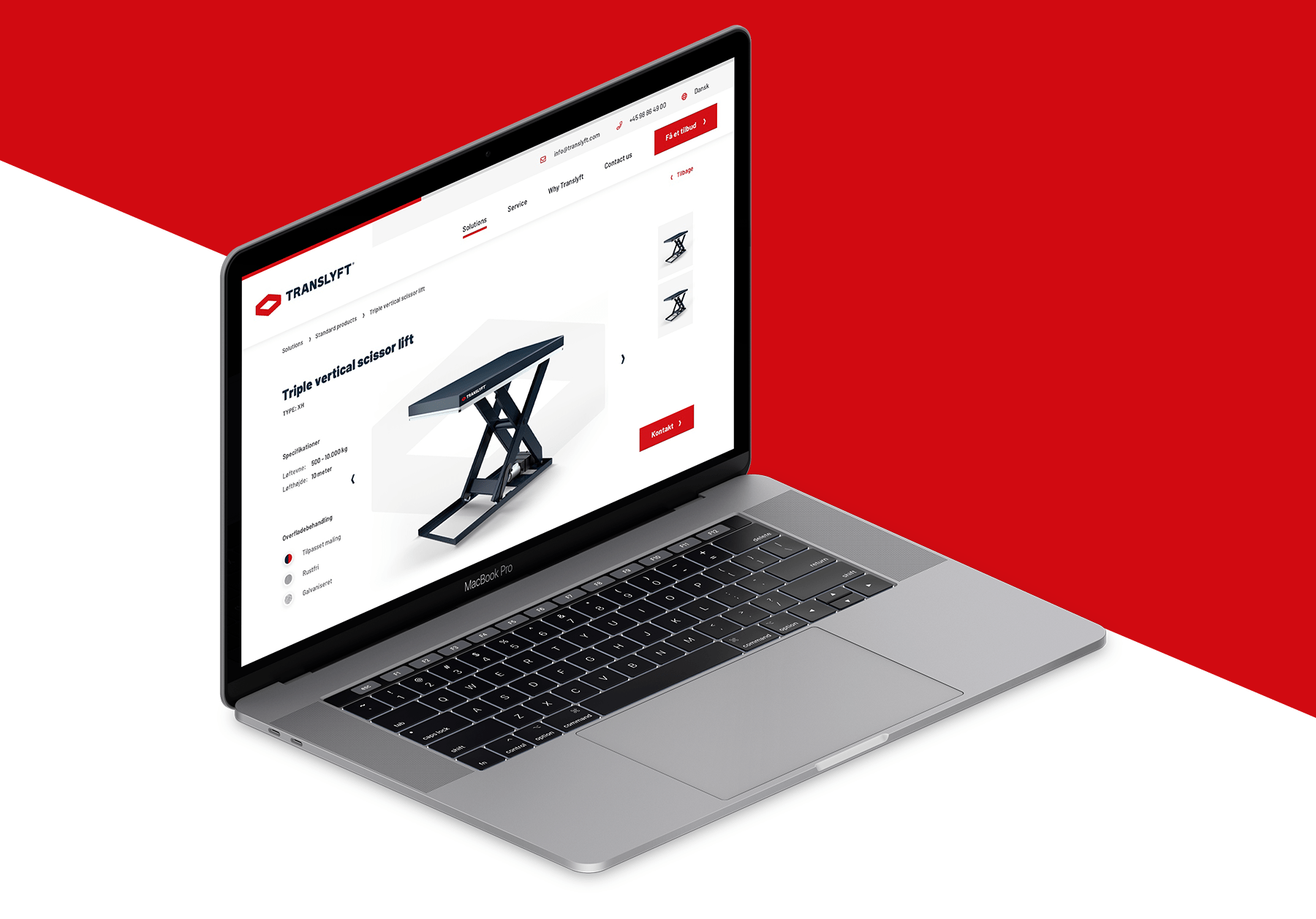 Translyft har fået en ny hjemmeside med den nye visuelle identitet udviklet af Creative ZOO.
