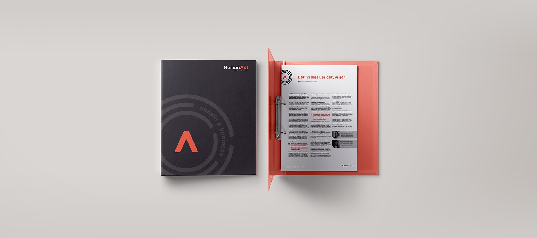 Eksempel på eksekveringen af HumanActs nye identitet - her anvendt på en mappe.