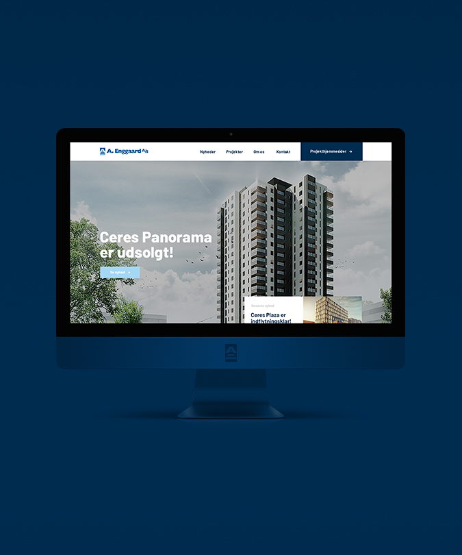 Ny hjemmeside til entreprenørvirksomheden A. Enggaard