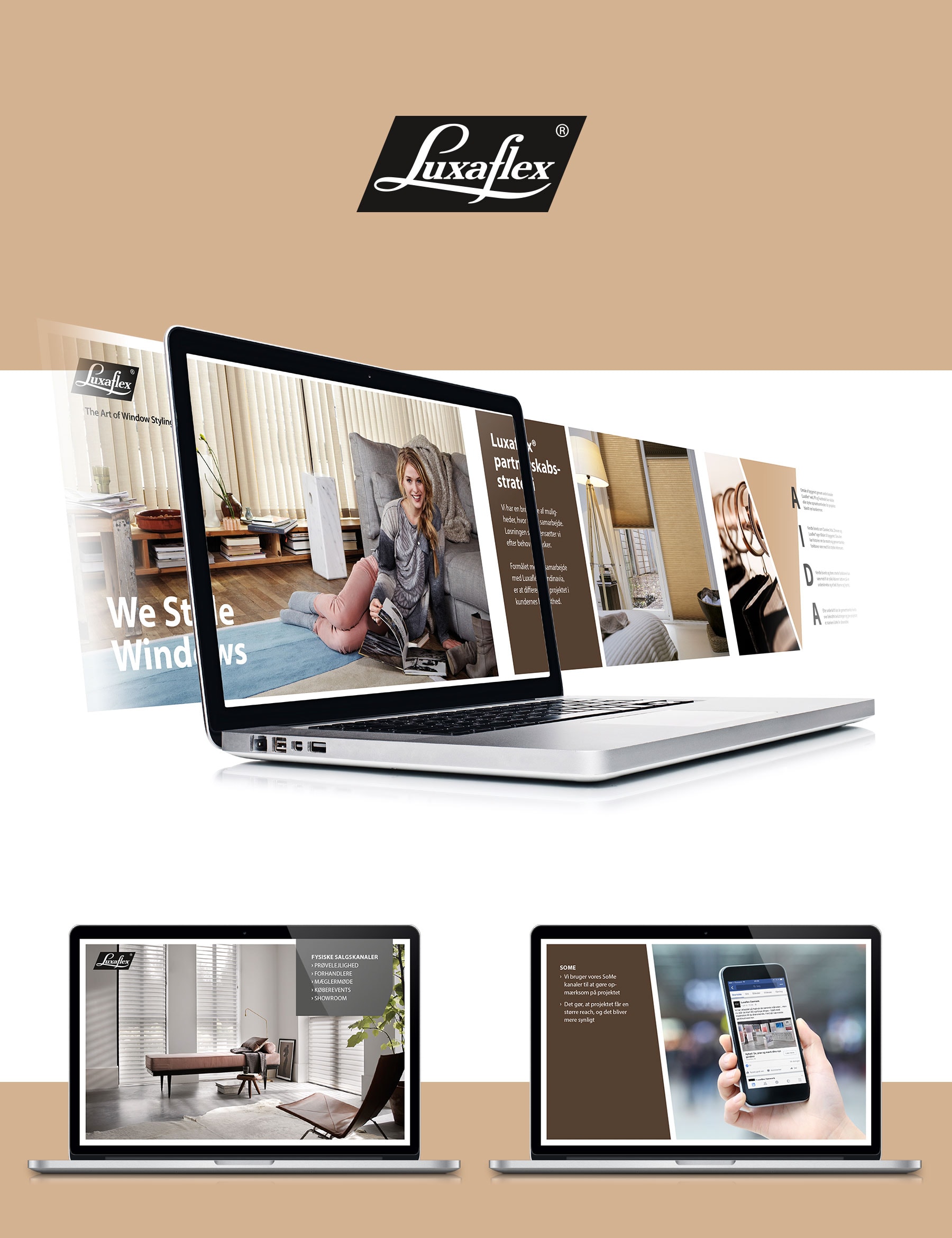 Creative ZOO designede en salgsstrategi, som viser hvordan Luxaflex og boligudviklere kan bruge hinanden i et samarbejde.