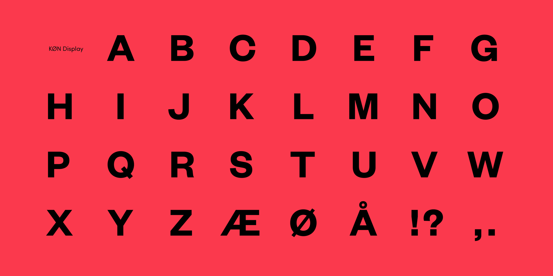 Alle bogstaver i KØNs nye font er skabt i hånden - og så tilpasset så alt ikke stikker ud