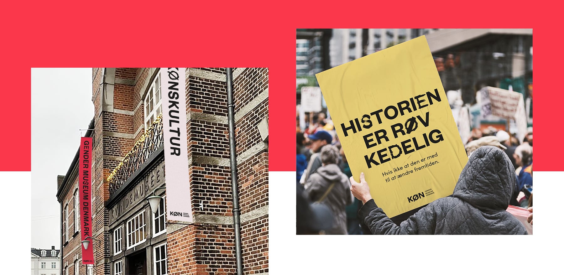 KØNs nye font fungerer på både facaden og gaden. Den skaber blikfang og genkendelighed