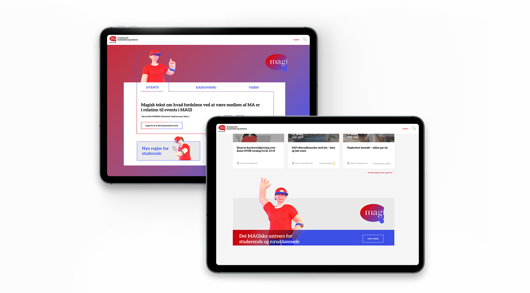 Koncept til web landingpage