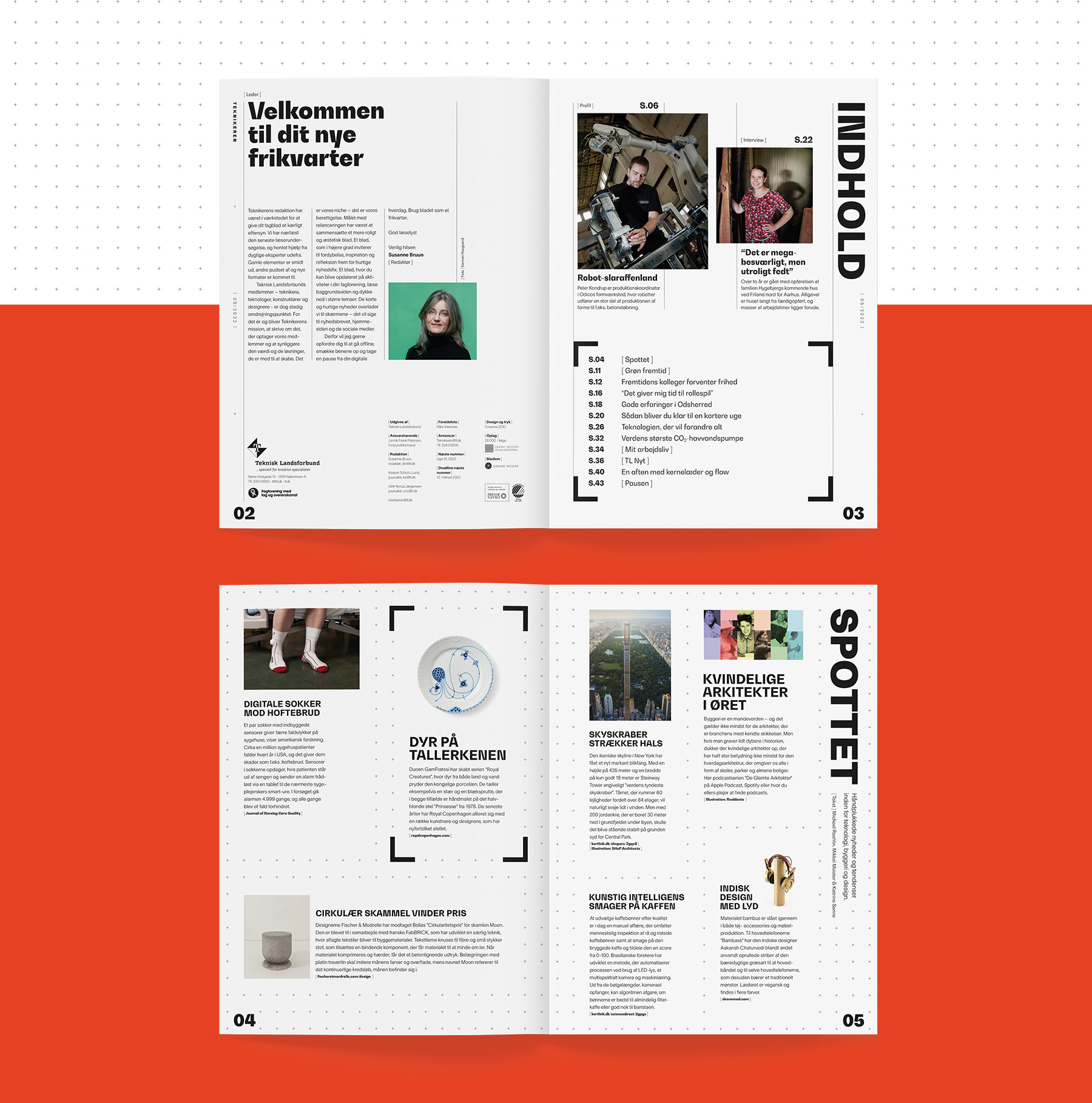 Vi skabte et magasindesign, der gav plads og overblik over indhold og nyheder.