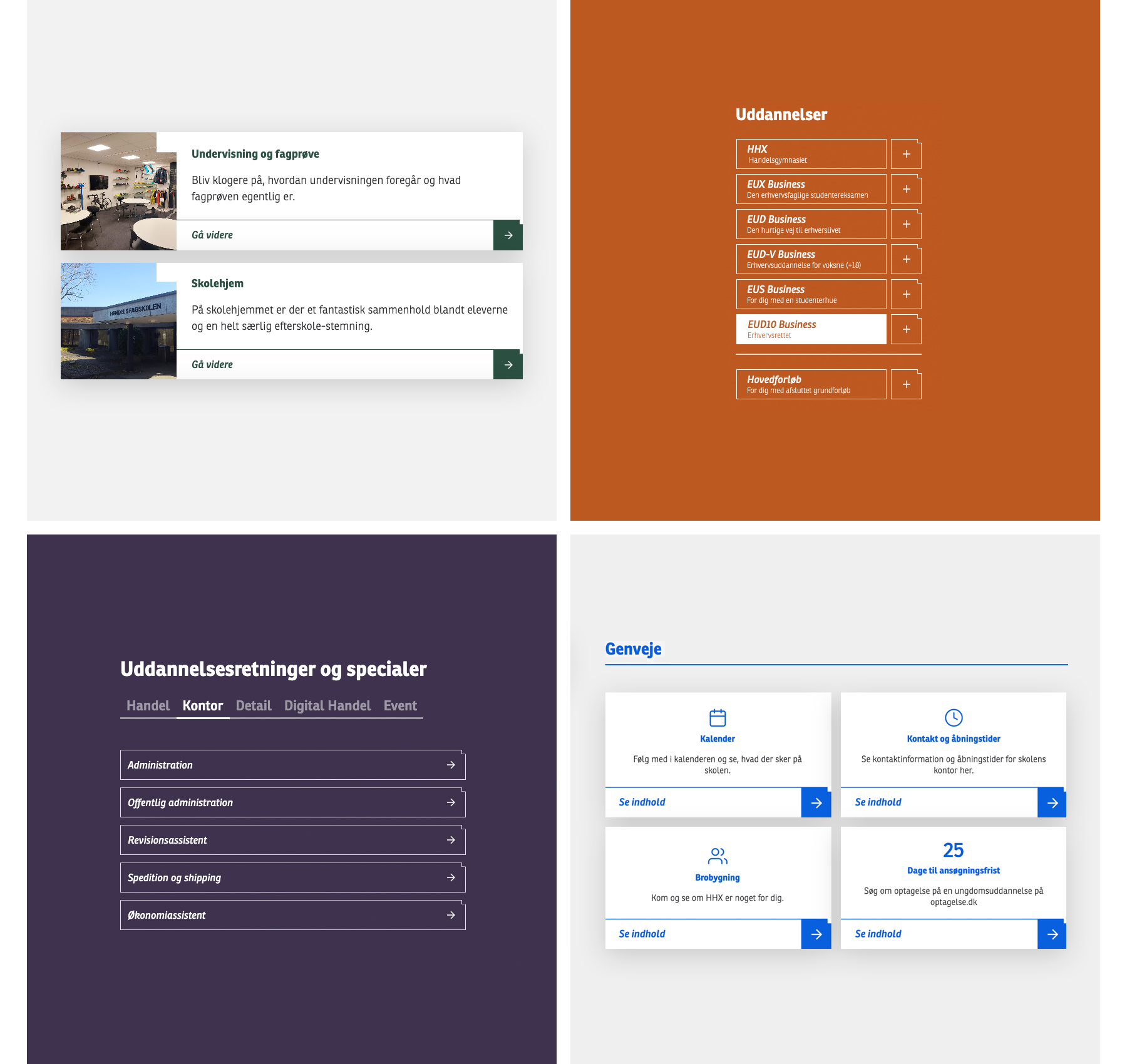 Sammen med Aarhus Business College skabte vi et signifikant løft på tværs af hele deres hjemmeside