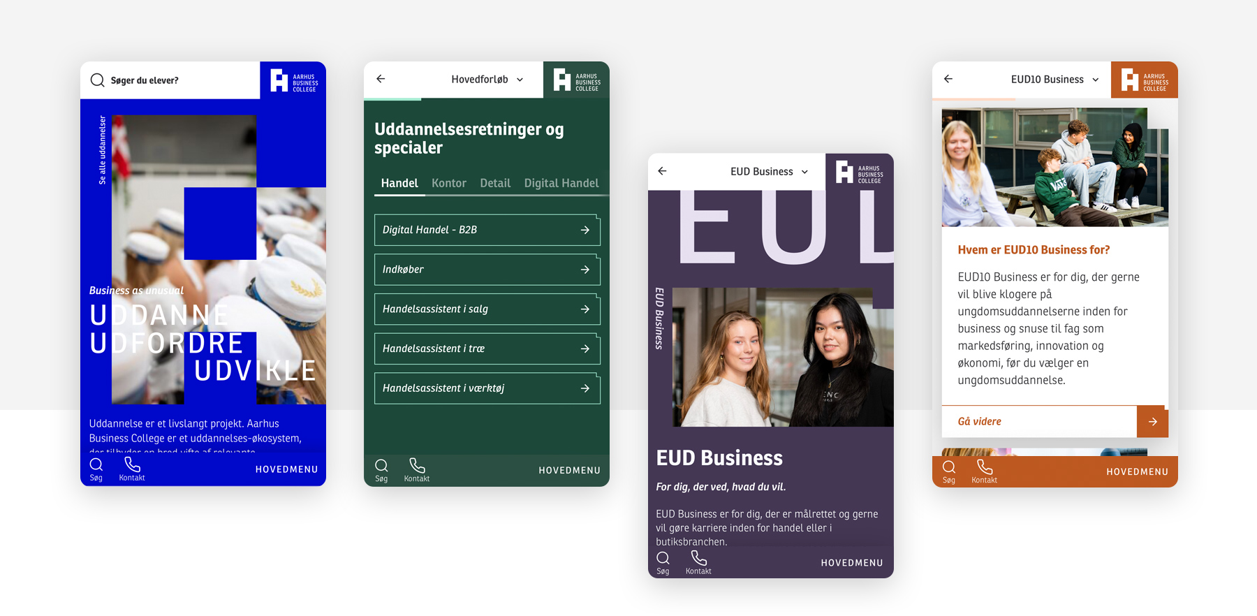 Sammen med Aarhus Business College skabte vi et signifikant løft på tværs af hele deres hjemmeside