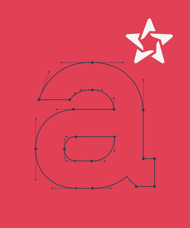 Creative ZOO har designet en unik skrifttype, der styrker og forener Garrets og Seastar i deres fusion.