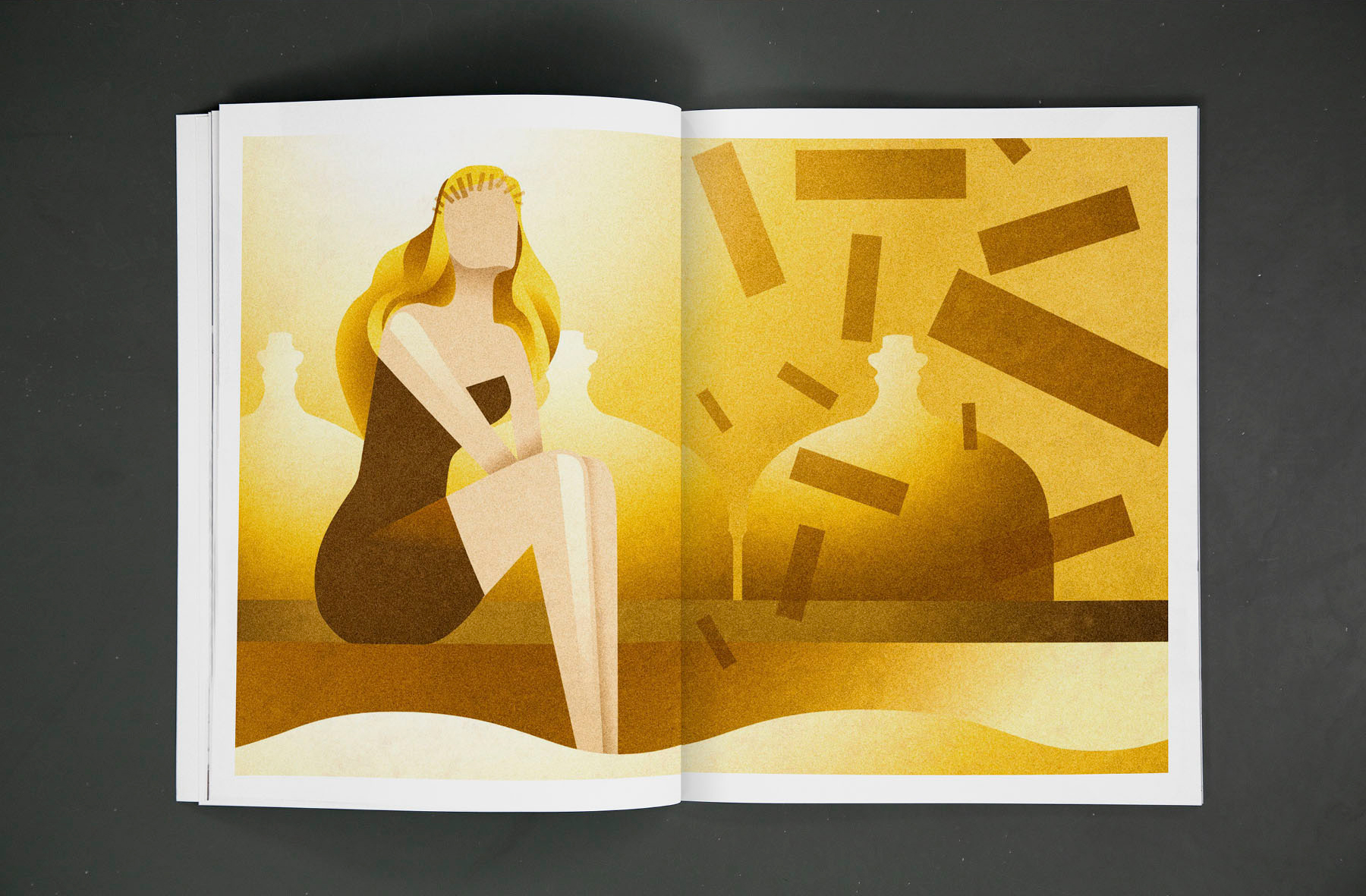 Magasinet bruger Ceres Byens visuelle identitet som trækker streger tilbage til Ceres Bryggeriet, øl og Aarhus Å, som Creative ZOO også har designet. 